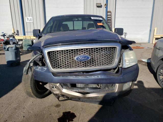 1FTPW14555KF15337 - 2005 FORD F150 SUPERCREW BLUE photo 5