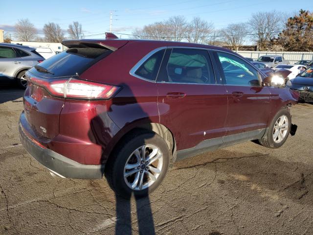 2FMPK4J8XHBB15490 - 2017 FORD EDGE SEL BURGUNDY photo 3