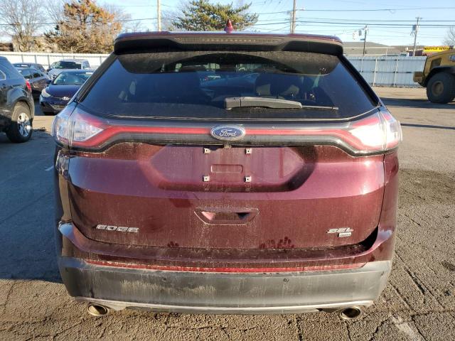 2FMPK4J8XHBB15490 - 2017 FORD EDGE SEL BURGUNDY photo 6