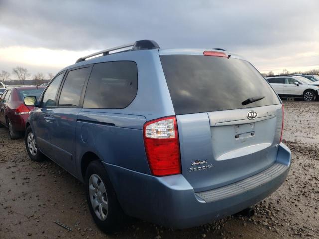 KNDMB233566031408 - 2006 KIA SEDONA EX BLUE photo 2