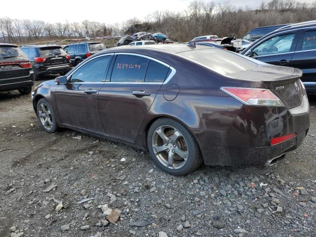 19UUA9F53AA009312 - 2010 ACURA TL MAROON photo 2