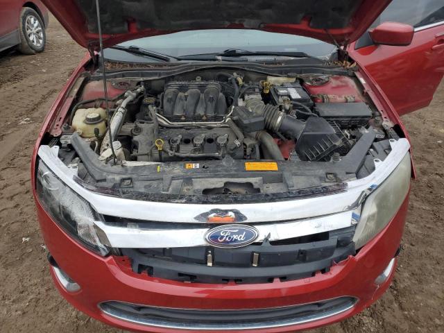 3FAHP0JGXAR103279 - 2010 FORD FUSION SEL RED photo 11