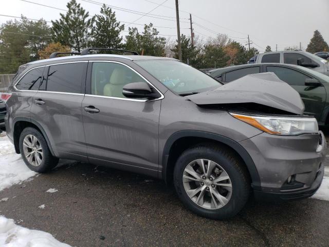 5TDJKRFH1FS115826 - 2015 TOYOTA HIGHLANDER XLE 石墨色 照片 4