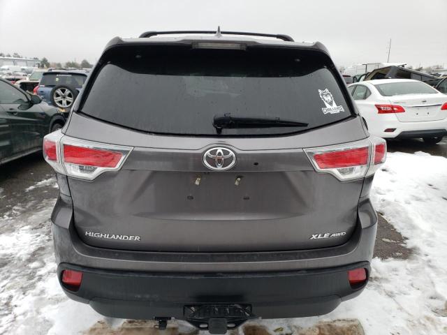 5TDJKRFH1FS115826 - 2015 TOYOTA HIGHLANDER XLE 石墨色 照片 6