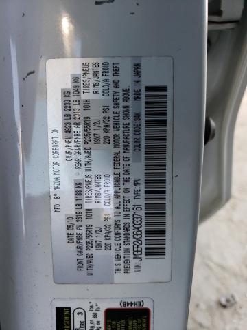 JM3ER2W36A0337161 - 2010 MAZDA CX-7 WHITE photo 13