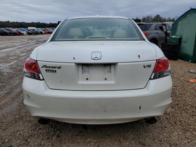 5KBCP36849B001529 - 2009 HONDA ACCORD EXL WHITE photo 6