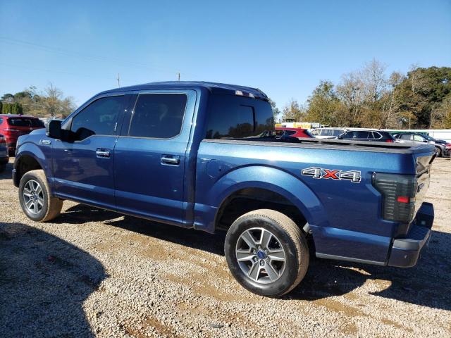 1FTEW1EF4FKD01178 - 2015 FORD F150 SUPERCREW BLUE photo 2