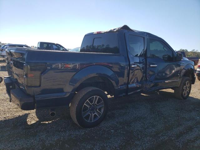 1FTEW1EF4FKD01178 - 2015 FORD F150 SUPERCREW BLUE photo 3