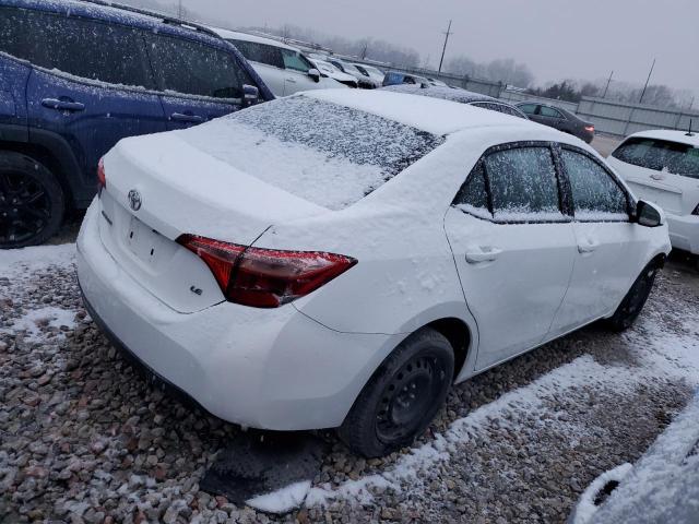 5YFBURHE5KP927490 - 2019 TOYOTA COROLLA L WHITE photo 3