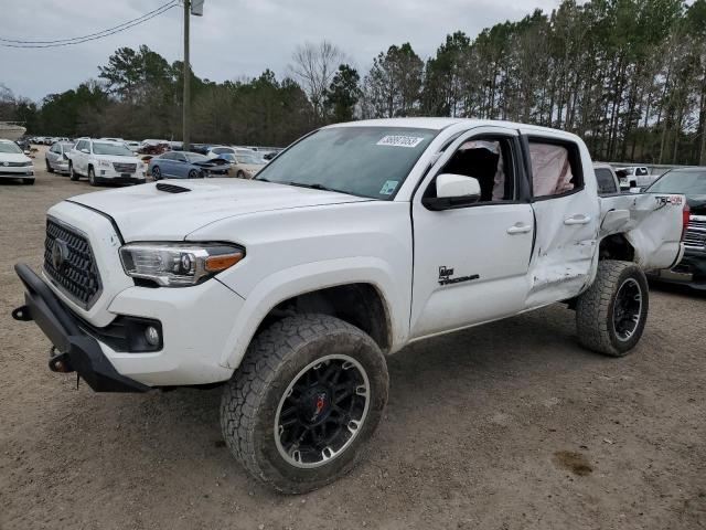 3TMCZ5ANXKM216318 - 2019 TOYOTA TACOMA DOUBLE CAB WHITE photo 1