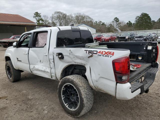 3TMCZ5ANXKM216318 - 2019 TOYOTA TACOMA DOUBLE CAB WHITE photo 2