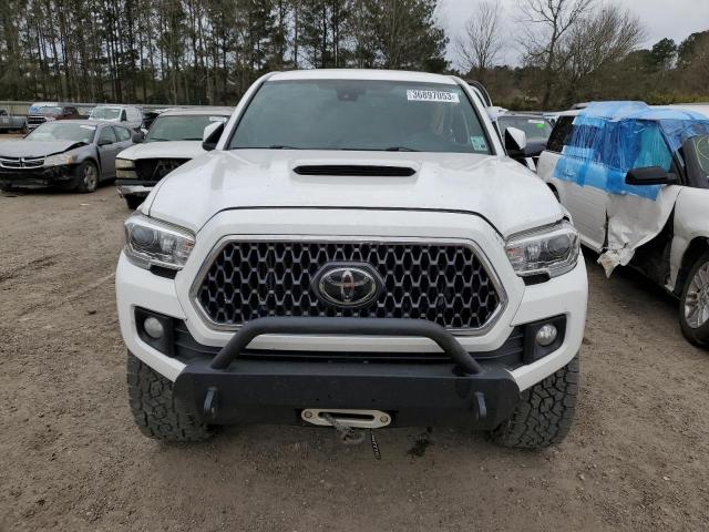 3TMCZ5ANXKM216318 - 2019 TOYOTA TACOMA DOUBLE CAB WHITE photo 5