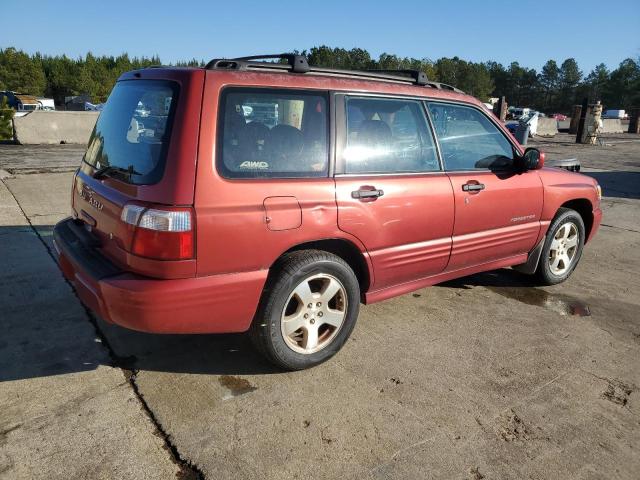 JF1SF65662H749175 - 2002 SUBARU FORESTER S BURGUNDY photo 3