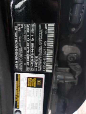 4JGDA5HB2EA283905 - 2014 MERCEDES-BENZ ML 350 4MATIC BLACK photo 13