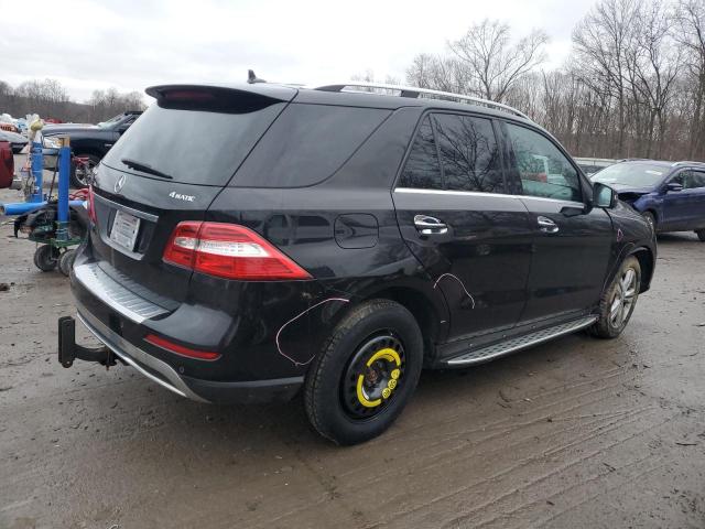 4JGDA5HB2EA283905 - 2014 MERCEDES-BENZ ML 350 4MATIC BLACK photo 3