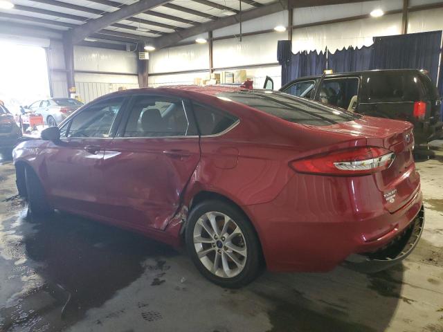 3FA6P0HD5LR159717 - 2020 FORD FUSION SE RED photo 2