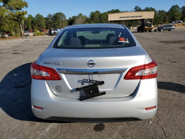 3N1AB7AP0FY247068 - 2015 NISSAN SENTRA S SILVER photo 6