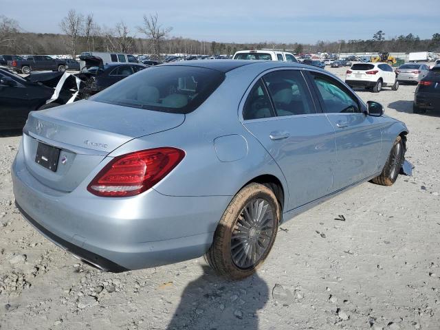 55SWF4KB4FU091622 - 2015 MERCEDES-BENZ C 300 4MATIC SILVER photo 3