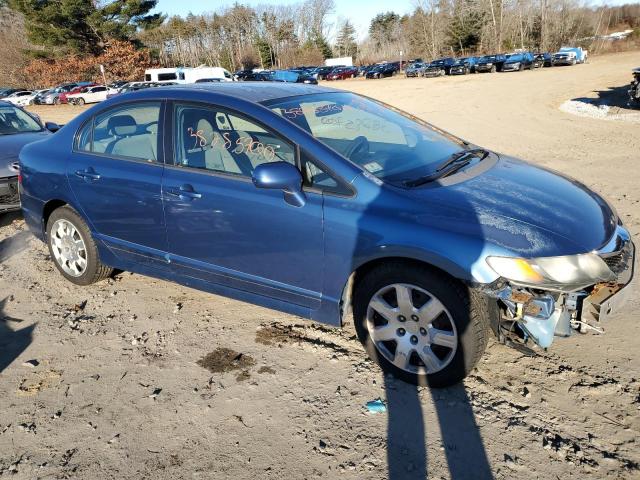 2HGFA16519H546543 - 2009 HONDA CIVIC LX BLUE photo 4