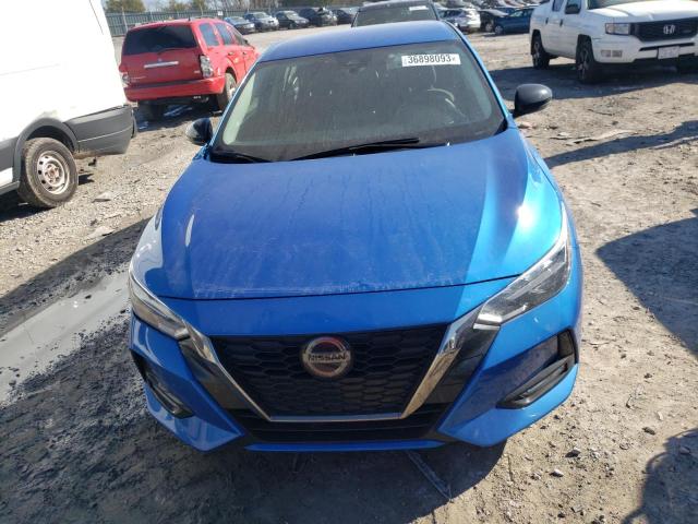 3N1AB8DV0NY261955 - 2022 NISSAN SENTRA SR BLUE photo 5