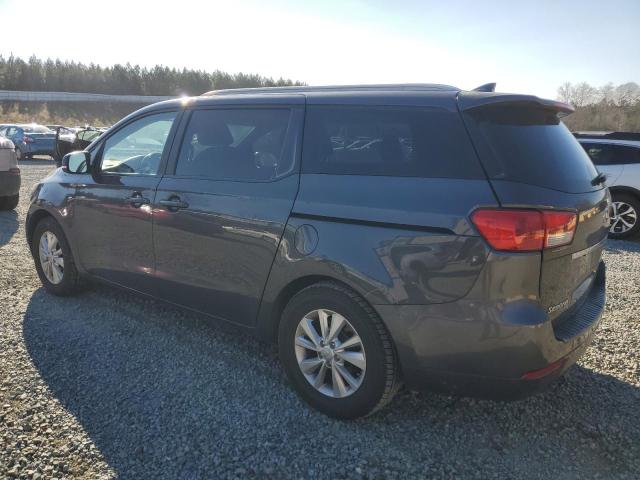 KNDMB5C17F6042345 - 2015 KIA SEDONA LX GRAY photo 2