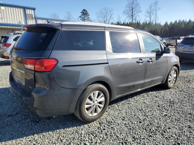 KNDMB5C17F6042345 - 2015 KIA SEDONA LX GRAY photo 3