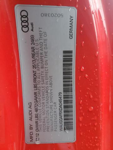 WAUGGAFRXDA045479 - 2013 AUDI S5 PREMIUM PLUS წითელი ფოტო 13