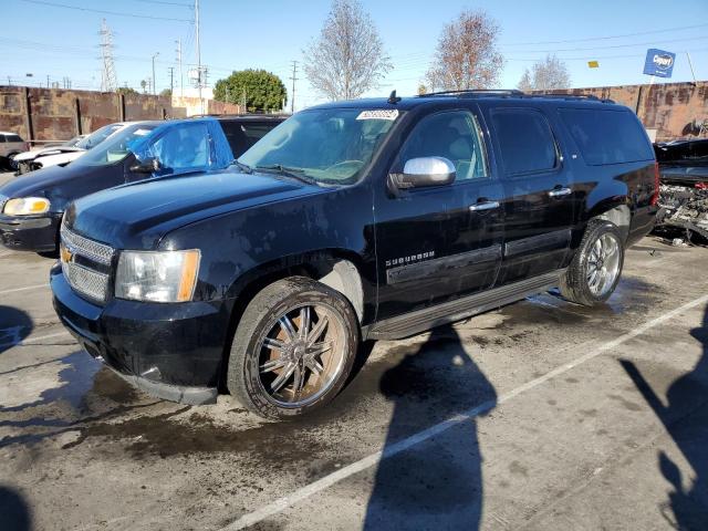 1GNSCJE04ER137824 - 2014 CHEVROLET SUBURBAN C1500 LT BLACK photo 1