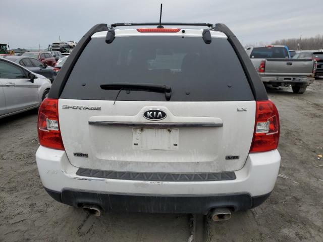 KNDJE723397585618 - 2009 KIA SPORTAGE LX WHITE photo 6