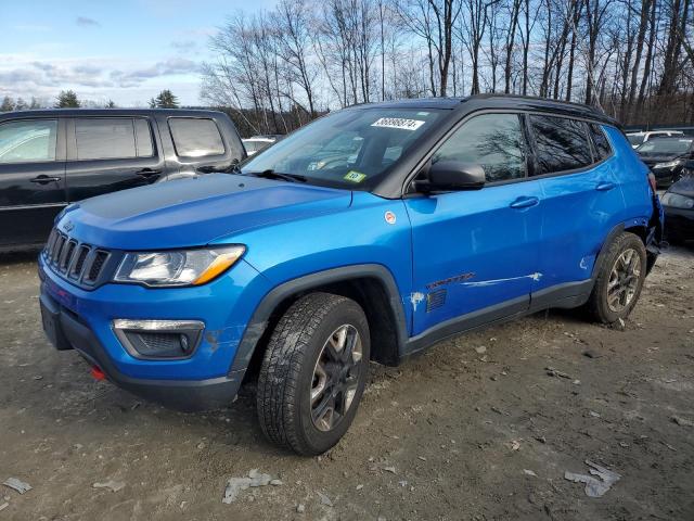 3C4NJDDB6JT199114 - 2018 JEEP COMPASS TRAILHAWK BLUE photo 1