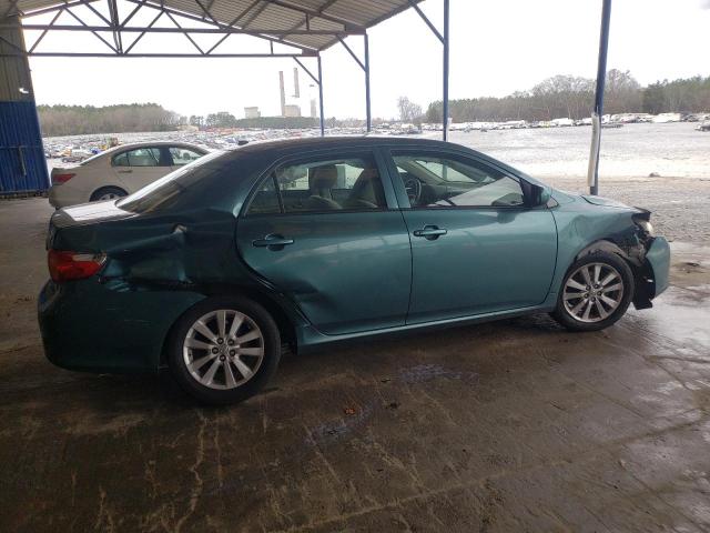 1NXBU40E49Z073244 - 2009 TOYOTA COROLLA BASE GREEN photo 3