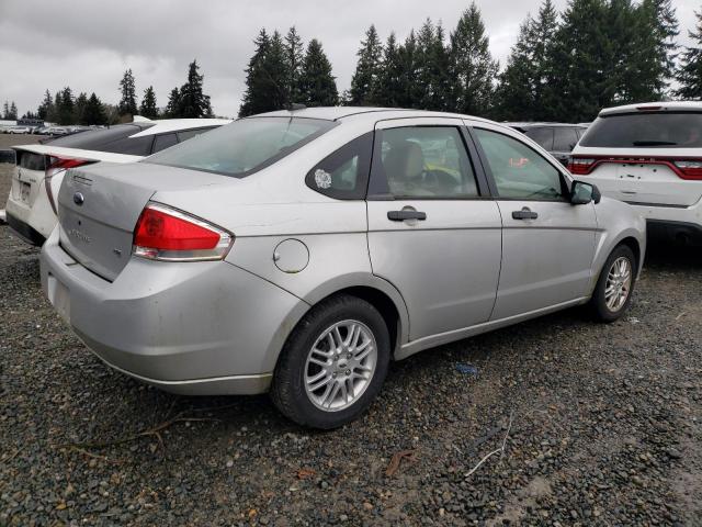 1FAHP35N29W104848 - 2009 FORD FOCUS SE SILVER photo 3