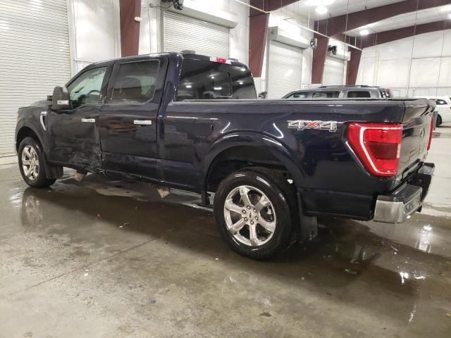 1FTFW1E86MFB43101 - 2021 FORD F150 SUPERCREW BLUE photo 2