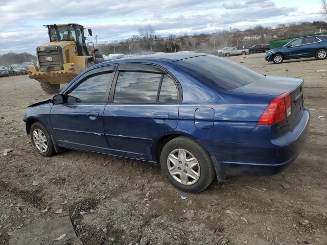 1HGES16523L025317 - 2003 HONDA CIVIC LX BLUE photo 2