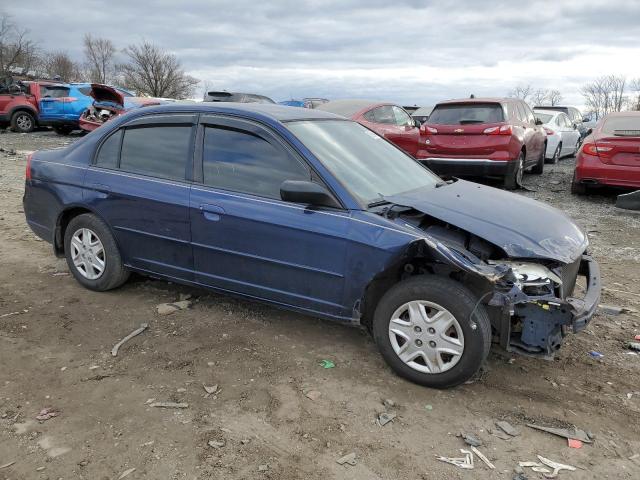 1HGES16523L025317 - 2003 HONDA CIVIC LX BLUE photo 4