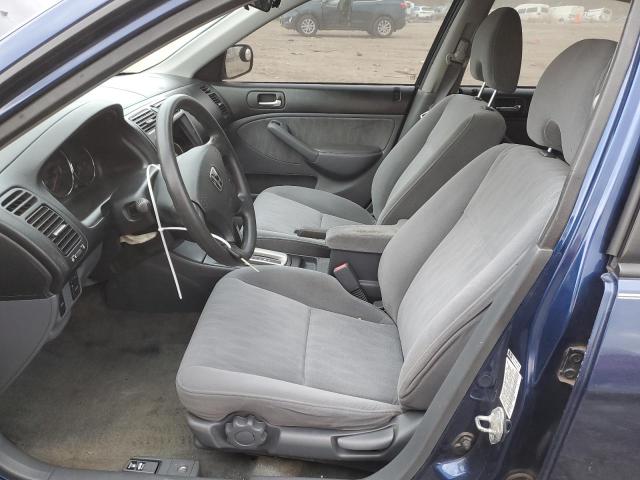 1HGES16523L025317 - 2003 HONDA CIVIC LX BLUE photo 7