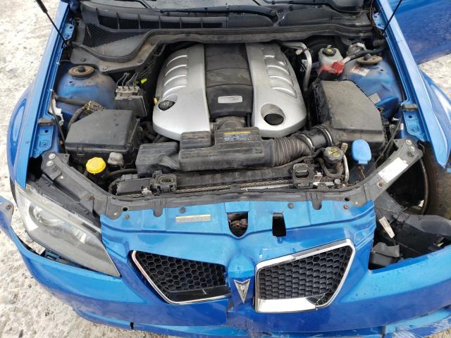 6G2EC57Y39L233251 - 2009 PONTIAC G8 GT BLUE photo 11