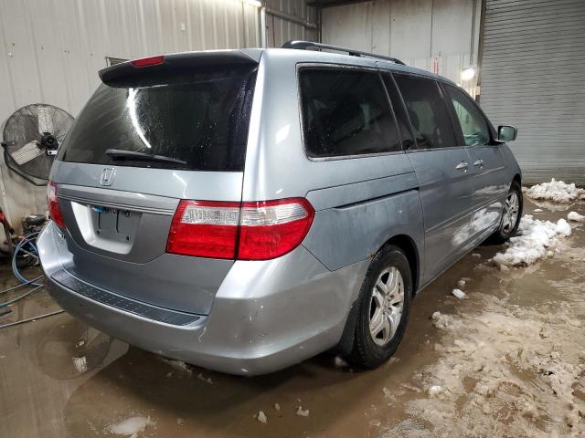 5FNRL38447B080972 - 2007 HONDA ODYSSEY EX BLUE photo 3