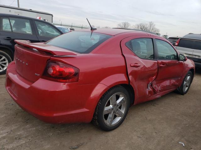 1C3CDZEG7CN253193 - 2012 DODGE AVENGER SXT RED photo 3