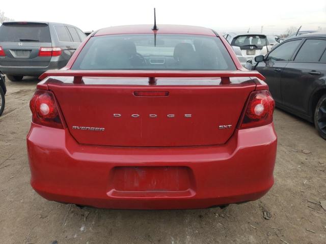 1C3CDZEG7CN253193 - 2012 DODGE AVENGER SXT RED photo 6