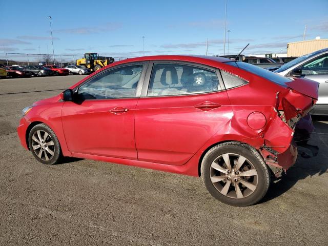 KMHCU4AE3CU130706 - 2012 HYUNDAI ACCENT GLS RED photo 2