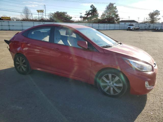 KMHCU4AE3CU130706 - 2012 HYUNDAI ACCENT GLS RED photo 4