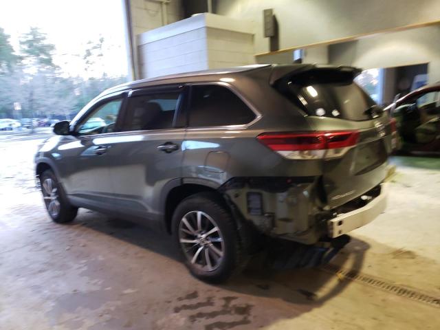 5TDJZRFH9KS732641 - 2019 TOYOTA HIGHLANDER SE GRAY photo 2