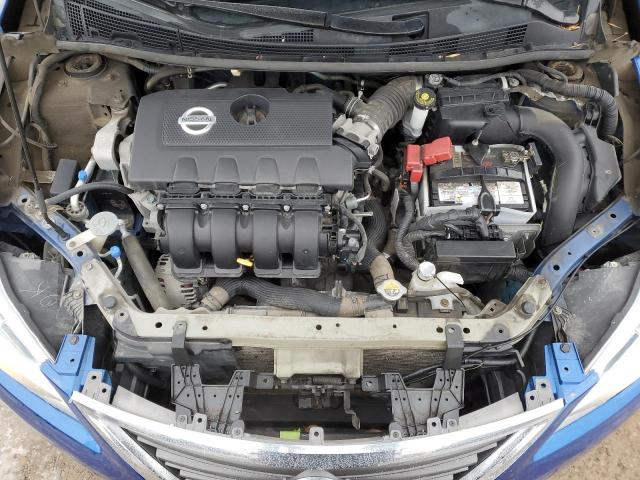 3N1AB7APXEL666833 - 2014 NISSAN SENTRA S BLUE photo 11