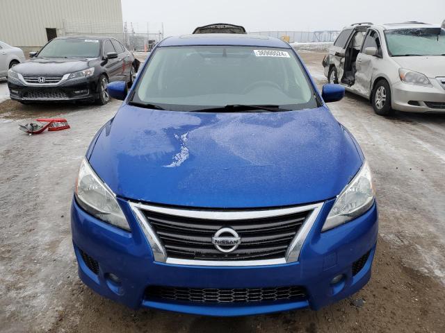 3N1AB7APXEL666833 - 2014 NISSAN SENTRA S BLUE photo 5