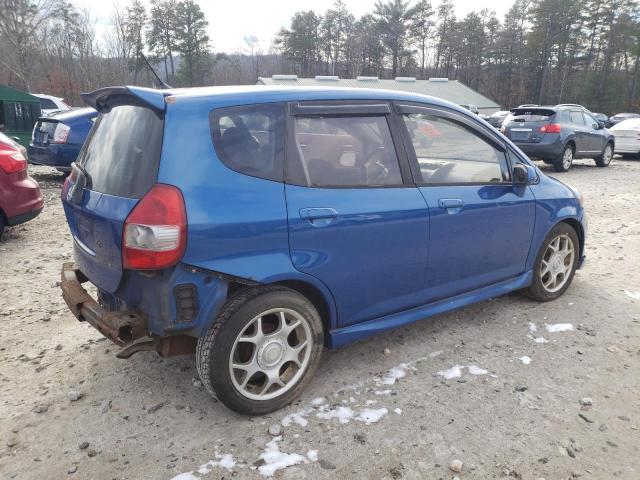 JHMGD38477S027639 - 2007 HONDA FIT BLUE photo 3