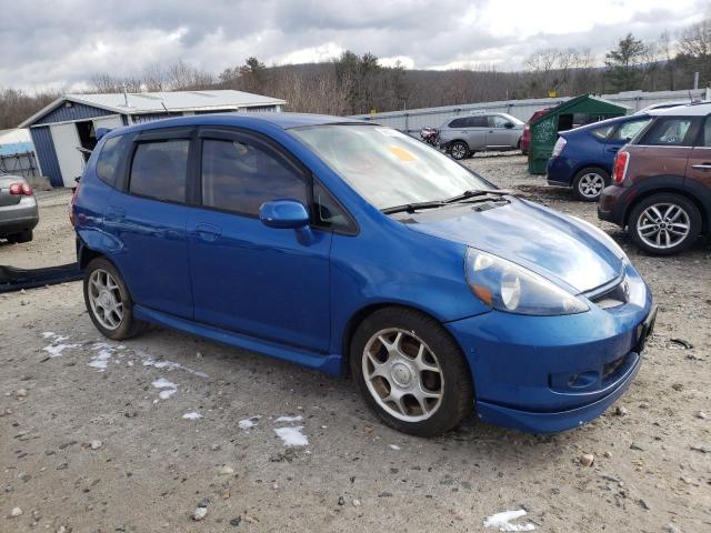 JHMGD38477S027639 - 2007 HONDA FIT BLUE photo 4