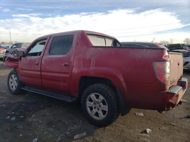 2HJYK165X6H515223 - 2006 HONDA RIDGELINE RTL RED photo 2