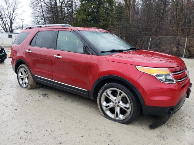 1FMHK8F84BGA31380 - 2011 FORD EXPLORER LIMITED RED photo 4