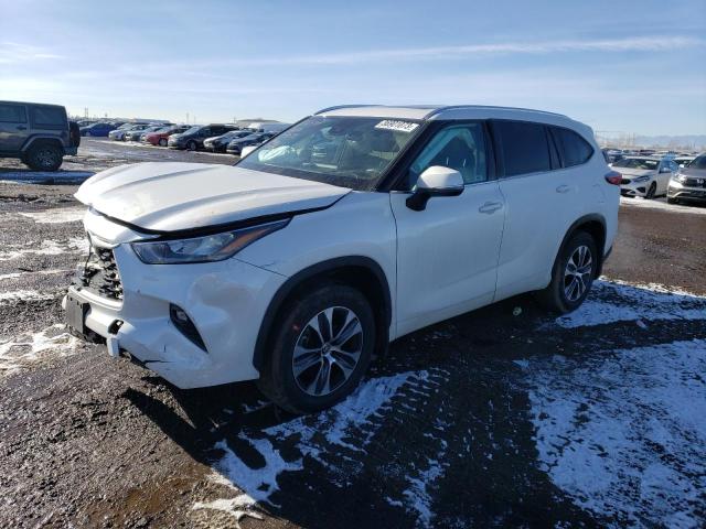 5TDHZRBH4LS514953 - 2020 TOYOTA HIGHLANDER XLE WHITE photo 1